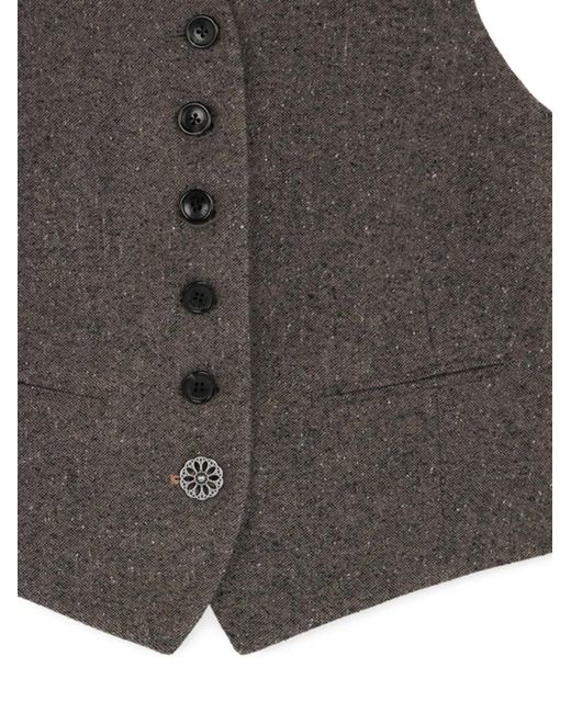 Fortela Gray Demi Single-Breasted Vest