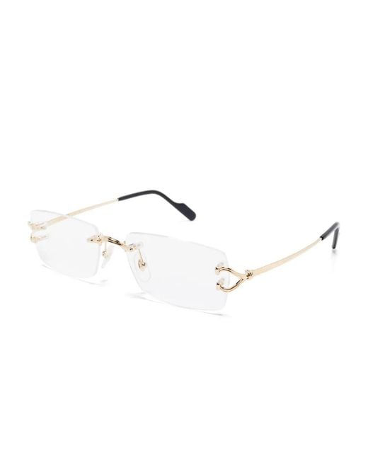 Cartier Metallic C De Cartier Glasses