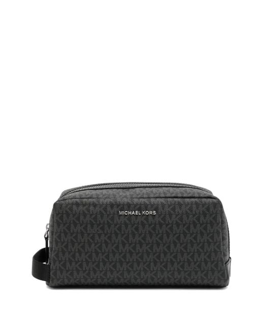 Michael Kors Hudson Signature Toilettas Met Logo in het Black voor heren