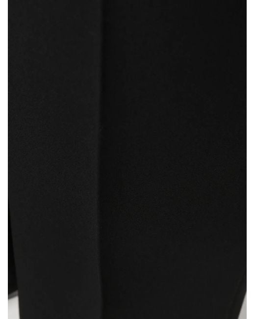 Alberto Biani Black Flared Tailored-Cut Trousers