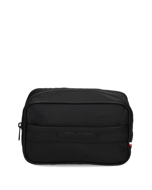 Tommy Hilfiger Kulturbeutel mit Reißverschluss in Black für Herren