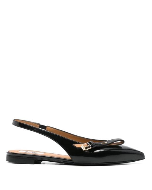 Moschino Black Decorative-Buckle Pumps