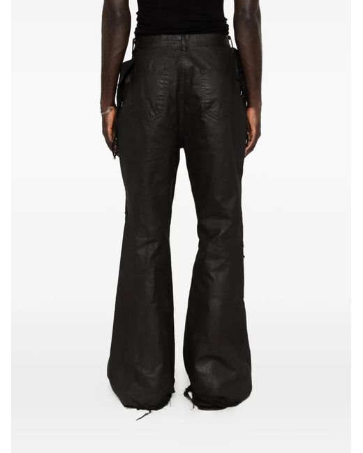 Rick Owens Black Jean À Bords Francs for men