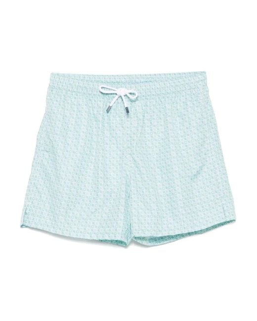メンズ Fedeli Madeira トランクス水着 Blue