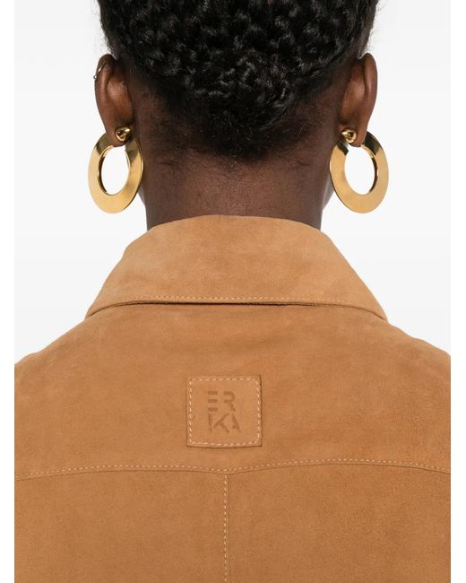 Erika Cavallini Semi Couture Brown Chest Pocket Button Down Waistcoat