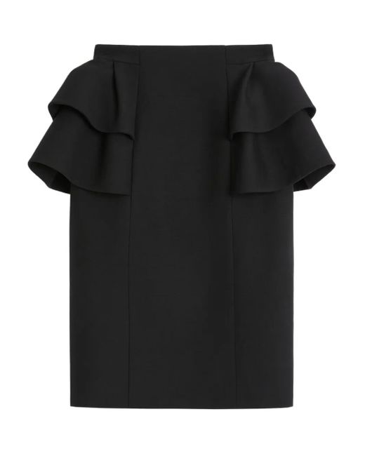 Valentino Garavani Crepe Couture Skirt Black