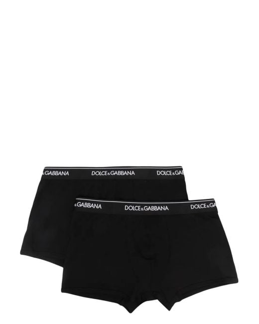 Dolce & Gabbana Black Regular Boxer 2-Pack for men