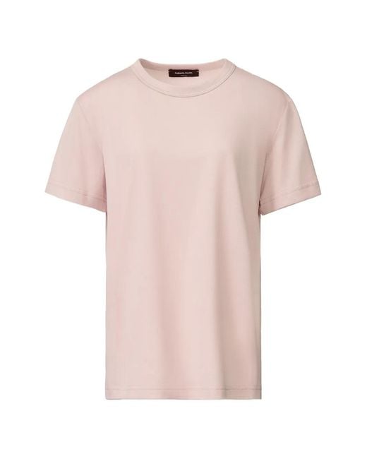 Fabiana Filippi Pink Cotton T-Shirt