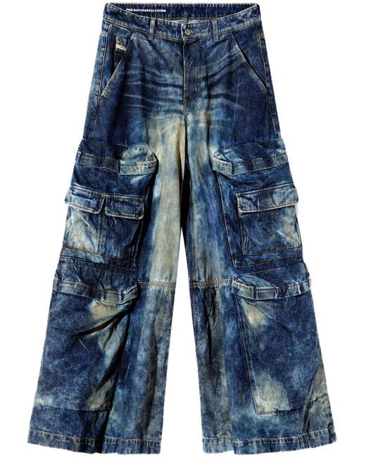 Vaqueros D-Giappo de x Damiano David DIESEL de color Blue