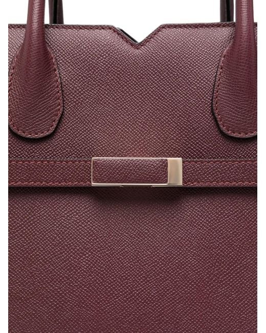 Bolso Shopper Rectangular Valextra de color Purple