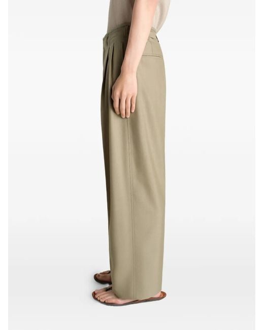 Lemaire Natural Pleated Tailored Pants for men