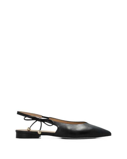 Furla Black Poppy Slingback Ballet Flats
