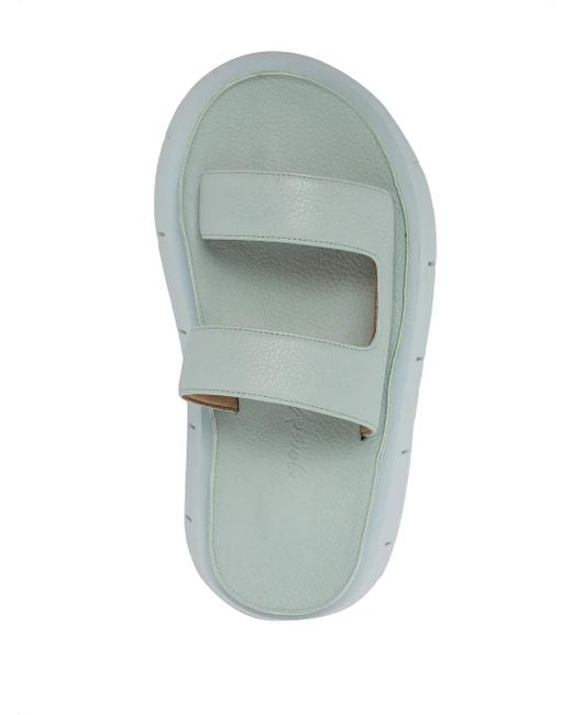 Marsèll White Slip-On Leather Sandals