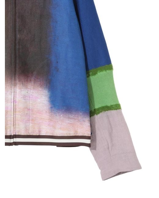Undercover Blue Jacke Mit Riemen Hinten