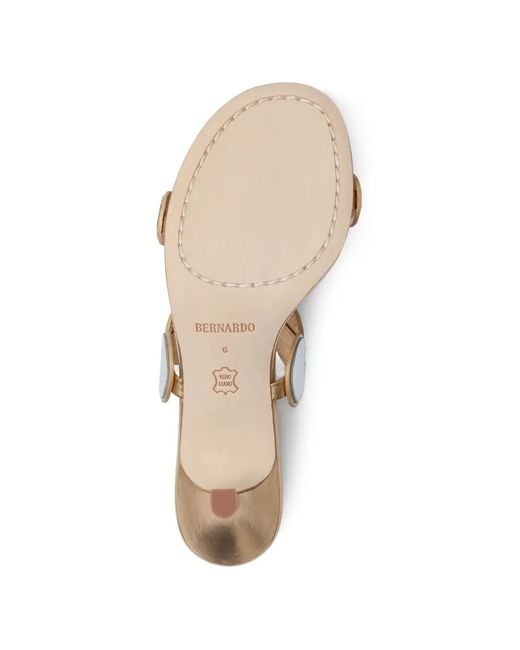 Bernardo White Prya Circle Sandals