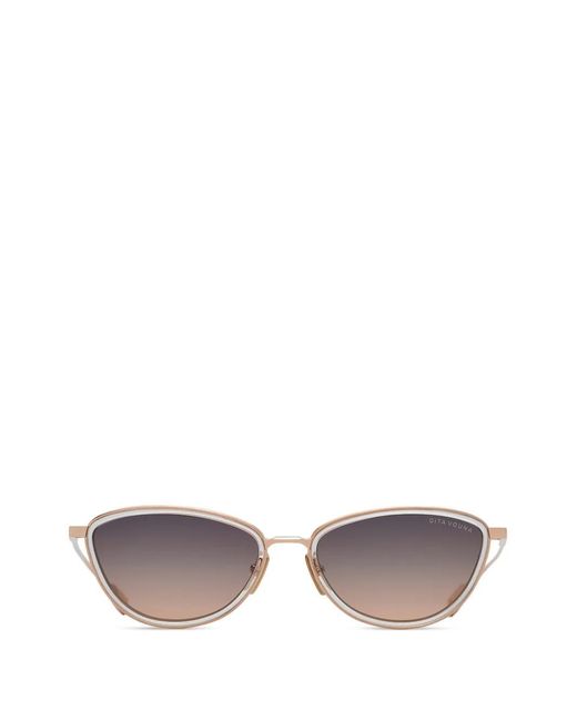 Dita Eyewear Pink Lunettes De Soleil Vouna À Monture Papillon