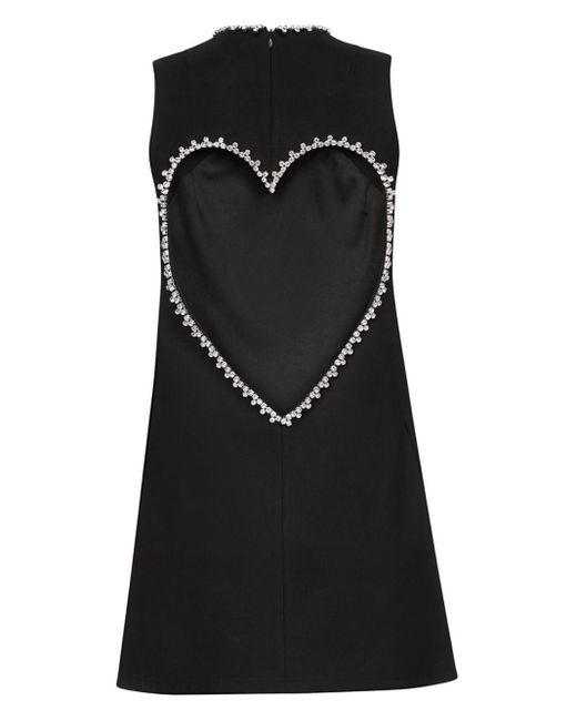 Area Mini-jurk Met Uitgesneden Detail in het Black