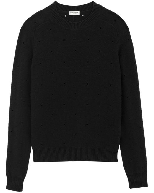 Maglione di Saint Laurent in Black da Uomo