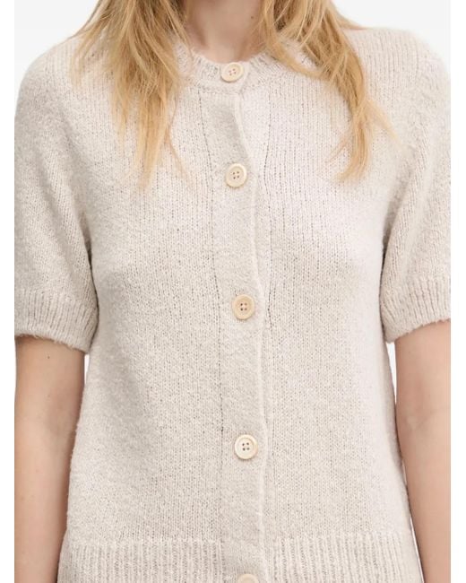 Our Legacy Natural Puff-Sleeve Button Cardigan