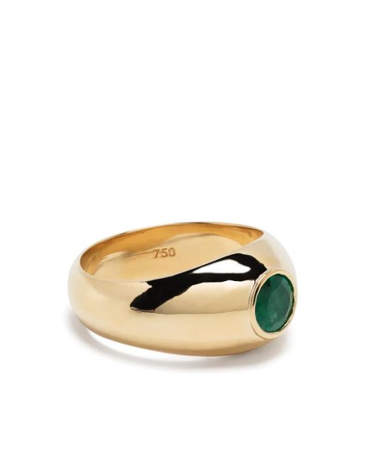 SHAY Ring Mit Smaragd in Metallic für Herren