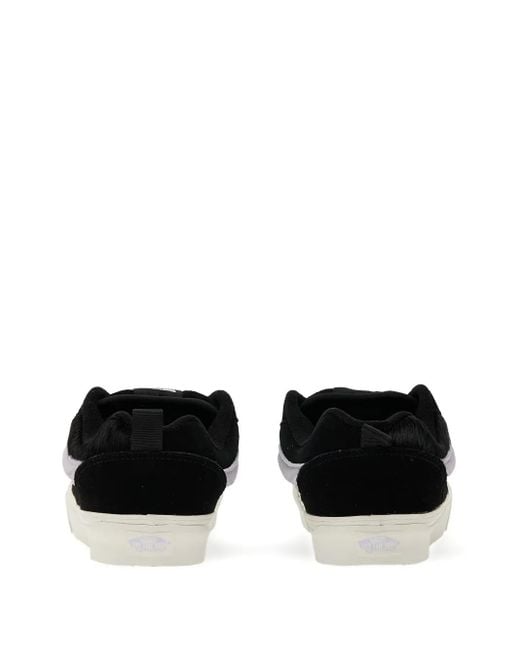 Vans Black Suede-Panel Sneakers