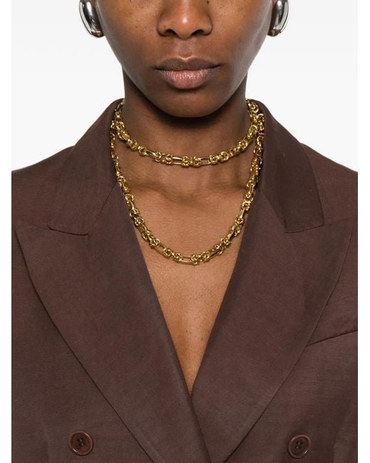 P.A.R.O.S.H. Brown Double-Breasted Blazer