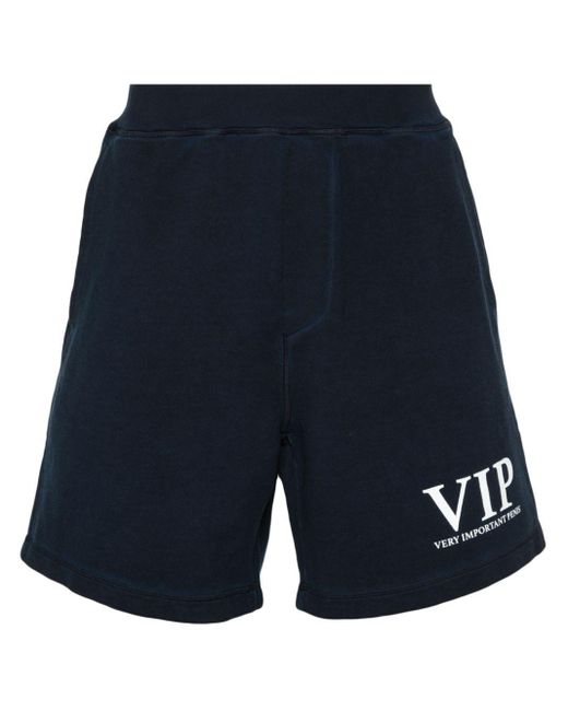 DSquared² Blue Relax Cotton Shorts for men