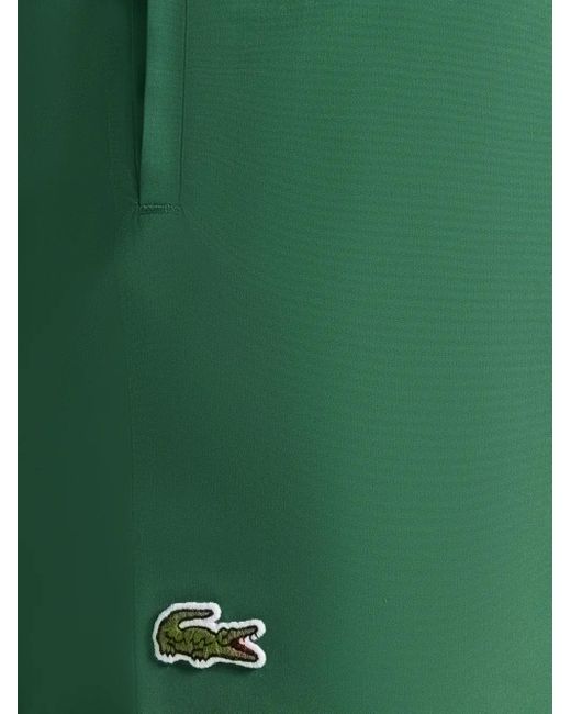 Lacoste Green Embroidered-Logo Swim Shorts for men