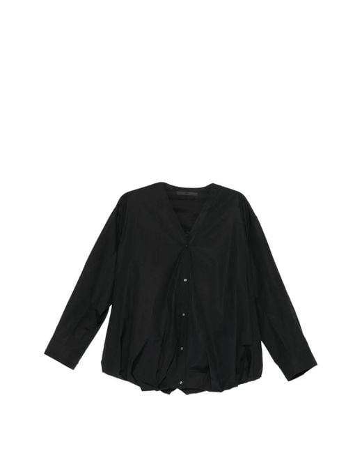 JNBY Black V-Neck Blouse