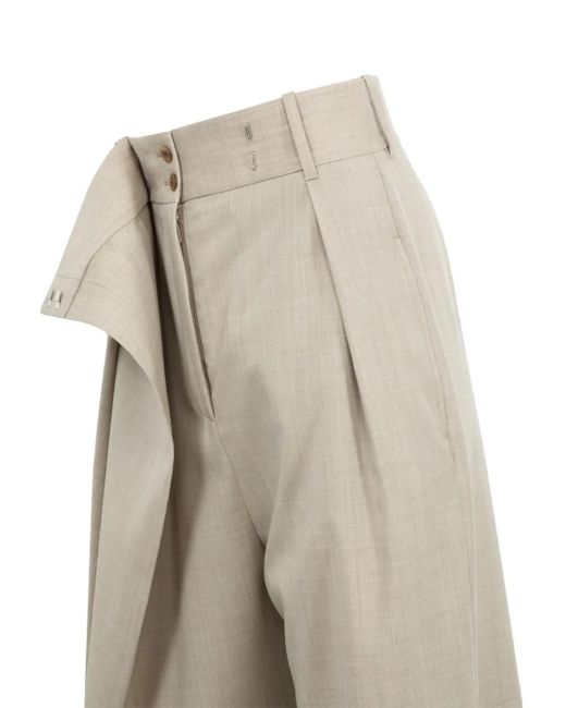 Loewe Natural Pleated Wrap Trousers