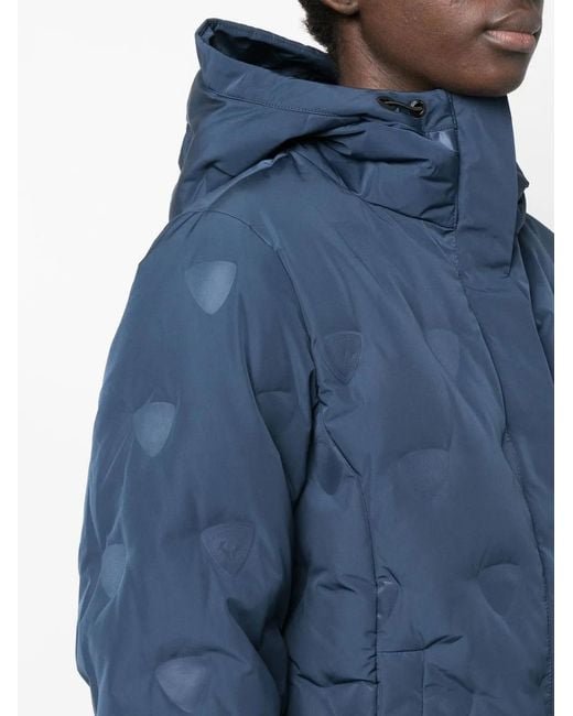 Rossignol Blue Hooded Quilted Jacket