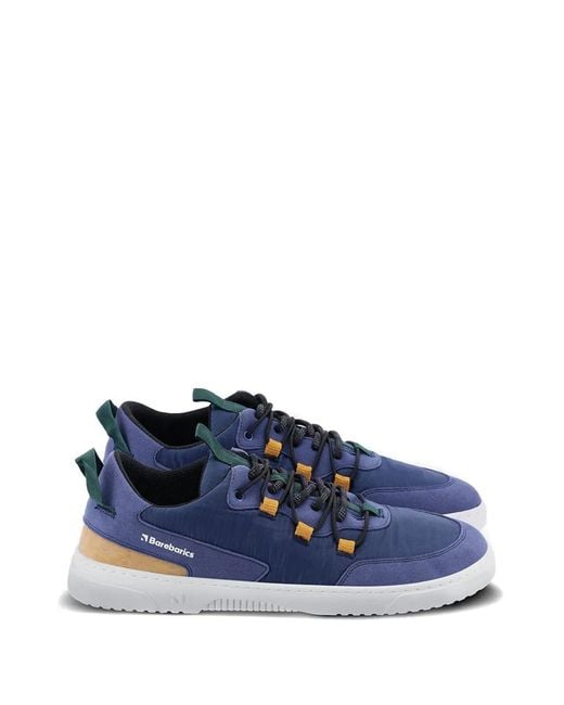 Barebarics Blue Revive Panelled Lace-Up Sneakers