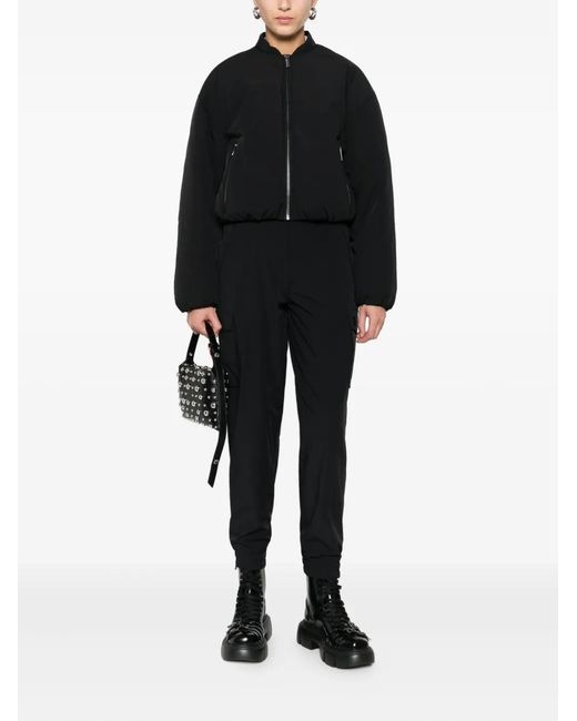 DKNY Black Zip-Up Bomber Jacket