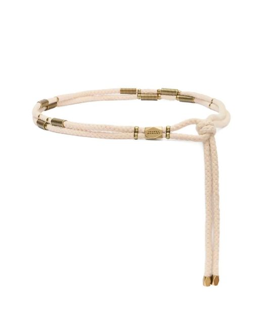 Isabel Marant White Sayka Rope Belt