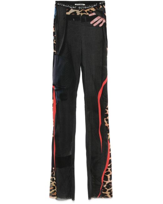 OTTOLINGER Black Mesh Trousers