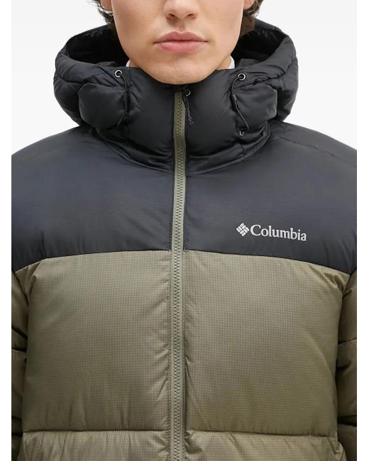 Columbia Green Hooded Puffer Jacket for men
