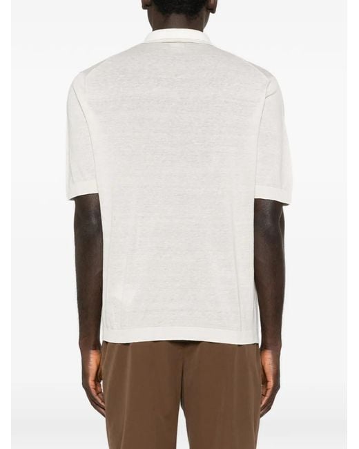 Polo Con Botones Eleventy de hombre de color White