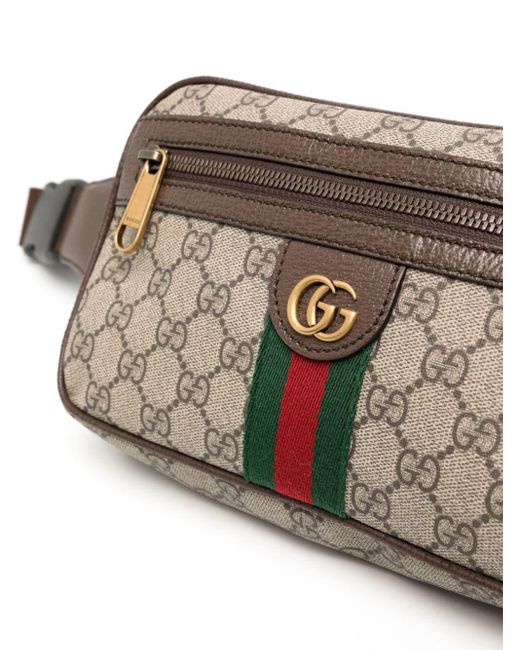 Gucci Brown Ophidia GG Belt Bag for men