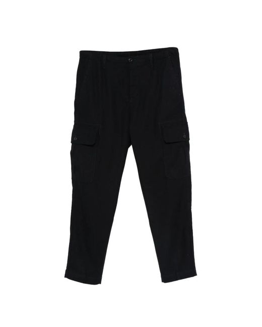 Incotex Black Cargo Trousers for men