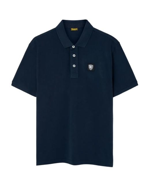 Blauer Blue Patch-Logo Polo Shirt for men