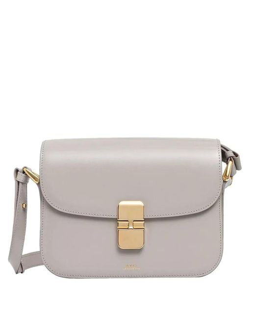 A.P.C. Gray Grace Shoulder Bag