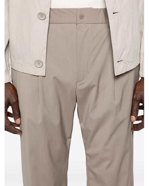 Herno White Taupe Wool Pants for men