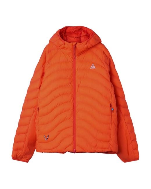 Nike Orange Lava Flow Hooded Jacket for men