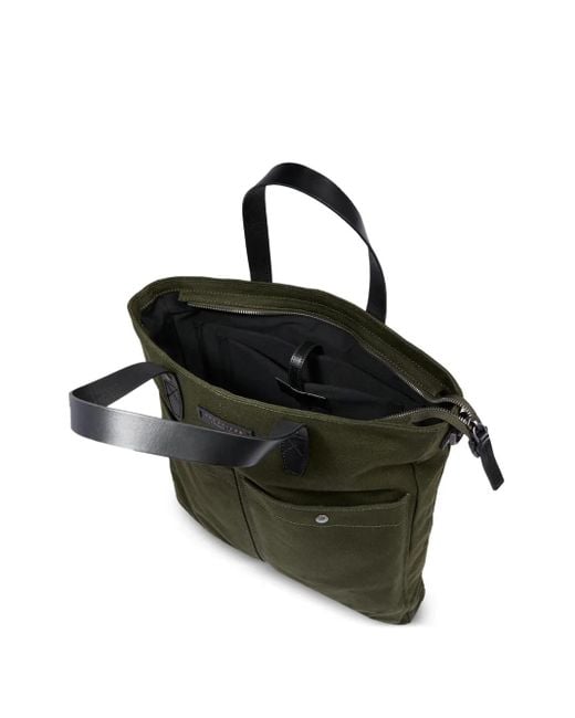 The Bridge Green Patch-Pocket Tote Bag