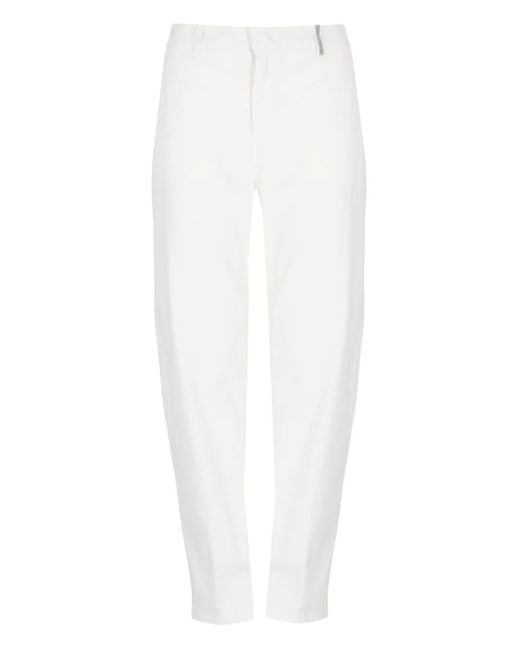 Pantaloni Affusolati di Panicale in White