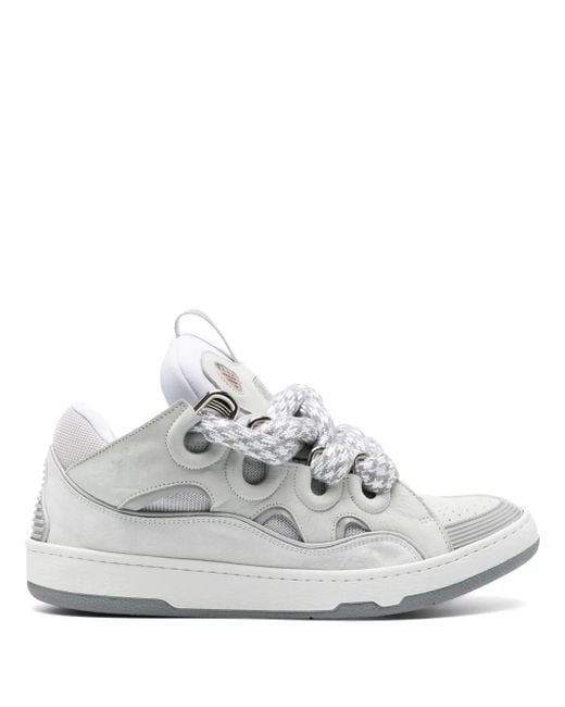 Lanvin White Curb 3.0 Sneakers for men