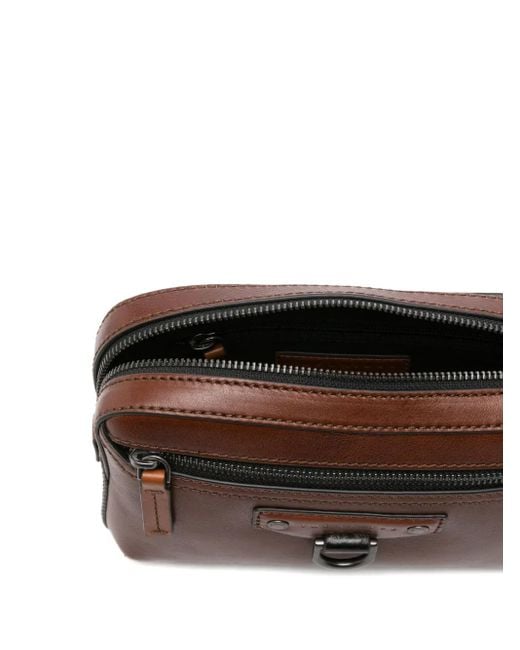 The Bridge Brown D-Ring Clutch Bag for men