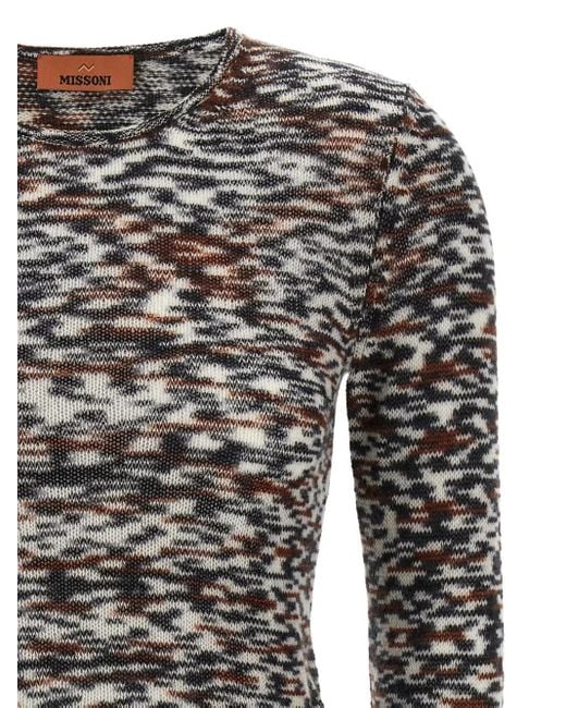 Pull À Imprimé Abstrait Missoni en coloris Black