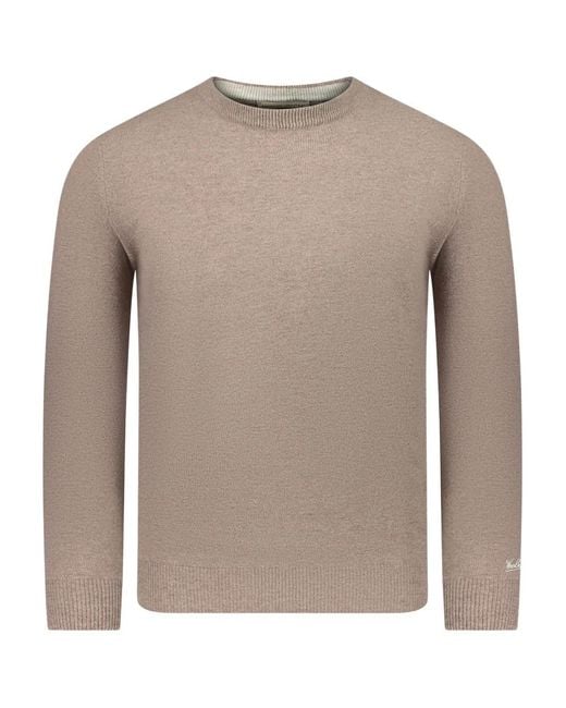 Woolrich Natural Crew-Neck Sweater for men
