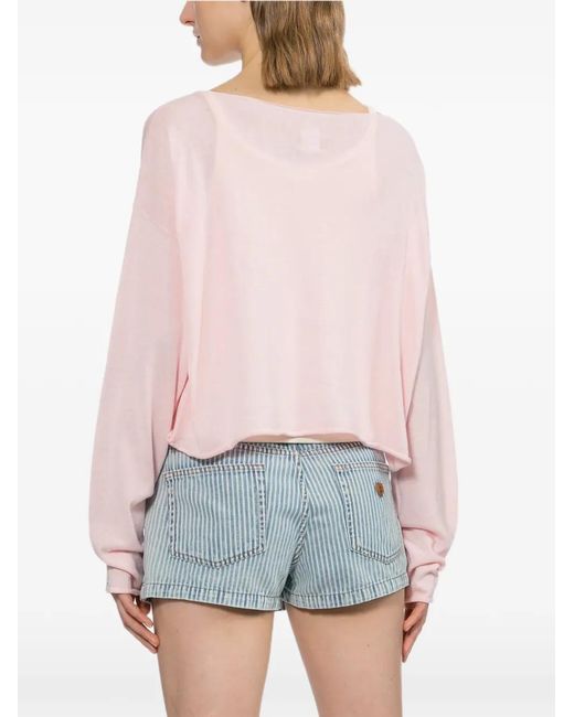 AAPE BY A BATHING AP Pink Logo-Patch Sweater